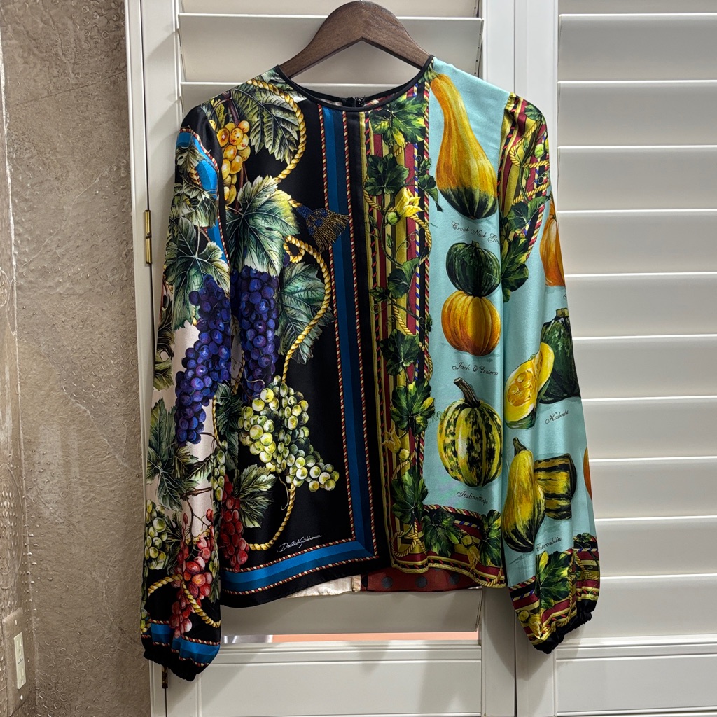 Dolce & Gabbana Multicolor Printed Top